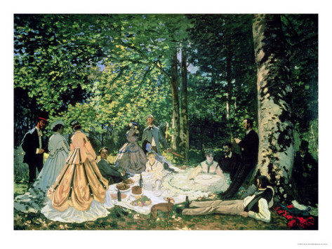 Le Dejeuner Sur L Herbe - Claude Monet Paintings